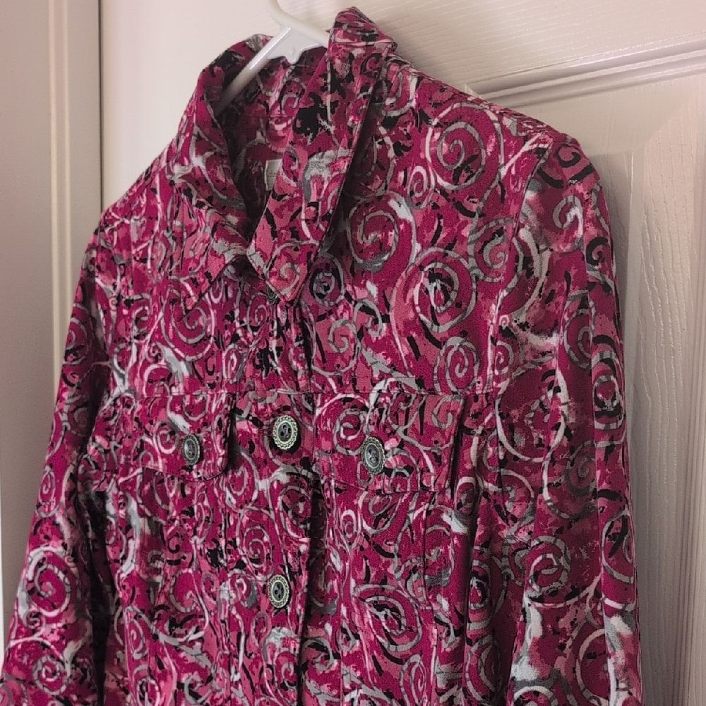 Christopher & Banks Pink Patterned Jacket - Picture 4 of 12